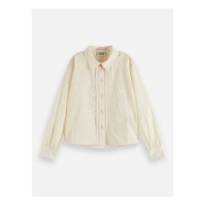 Scotch & Soda – Besticktes Hemd | Ecru