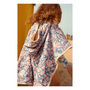 Louise Misha - Badeponcho Mael aus Bio-Baumwolle | Blau