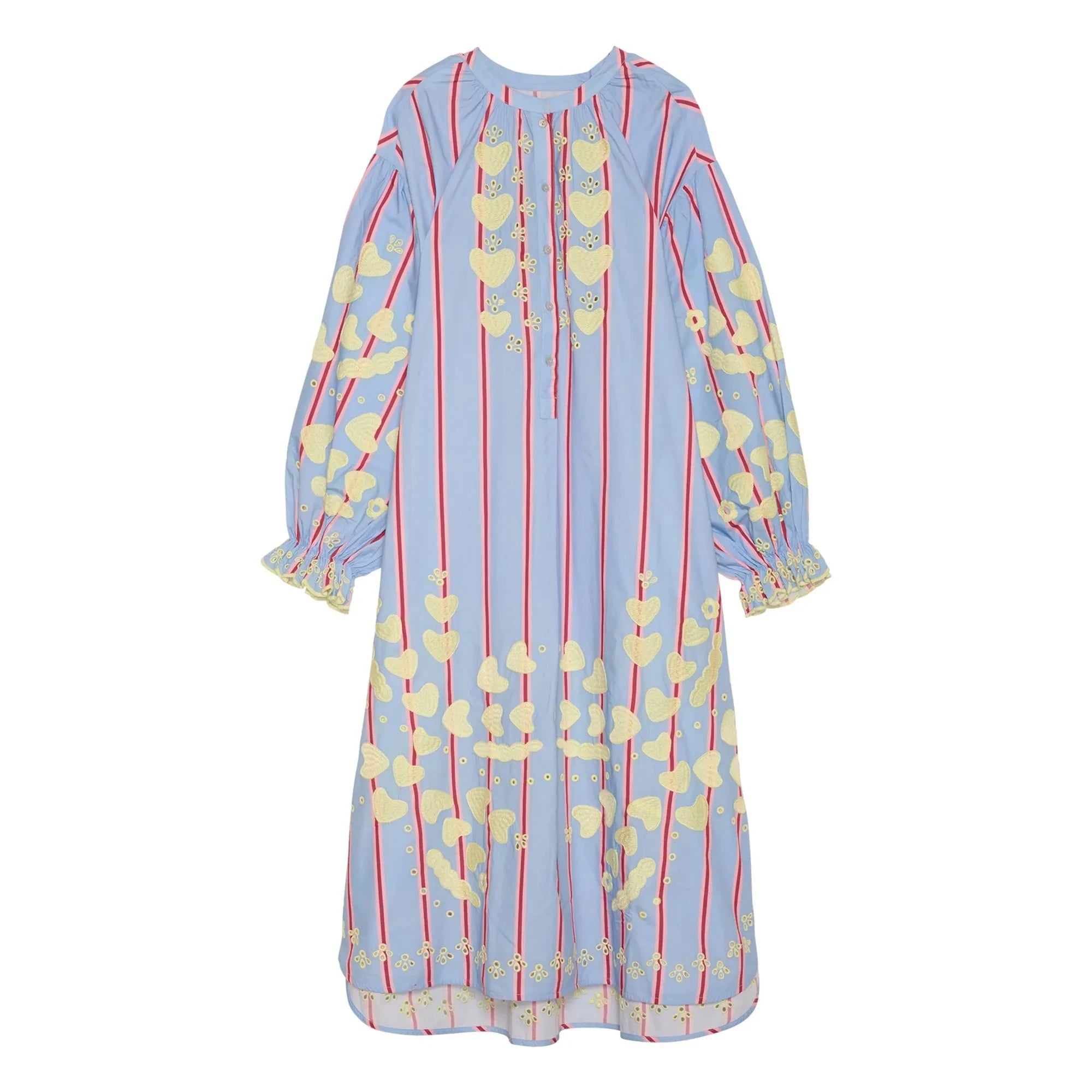 SISSEL EDELBO - Elisabeth Gestreiftes Kleid | Blau