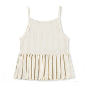 Molo - Rany Rüschen-Tanktop aus Bio-Baumwolle | Ivory