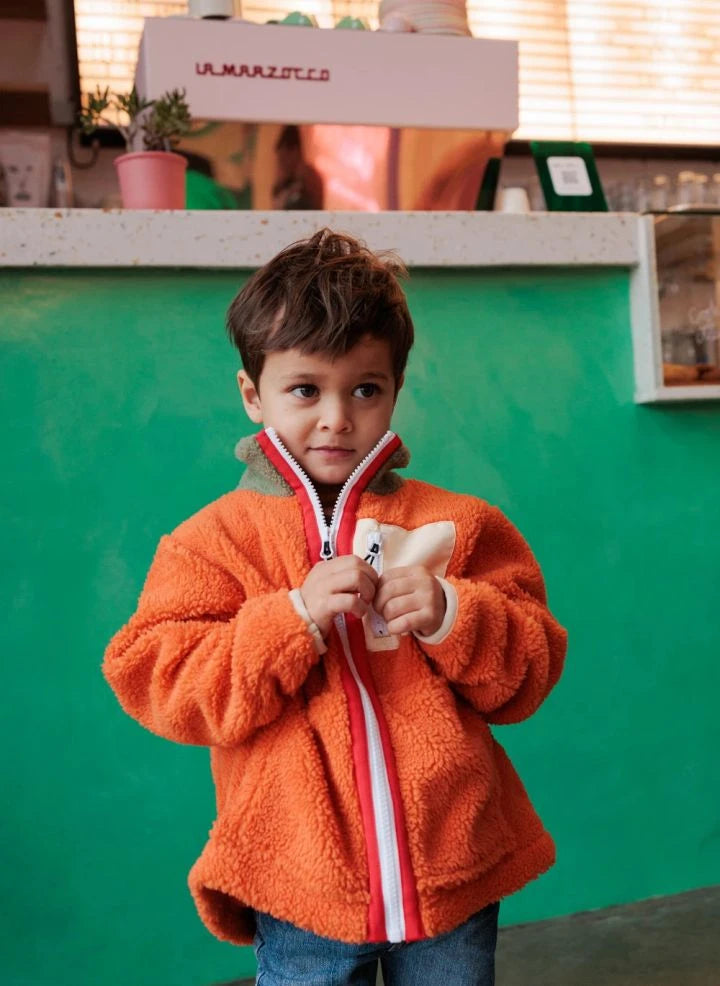 Hallo Hossy - Polar Fleecejacke | Orange