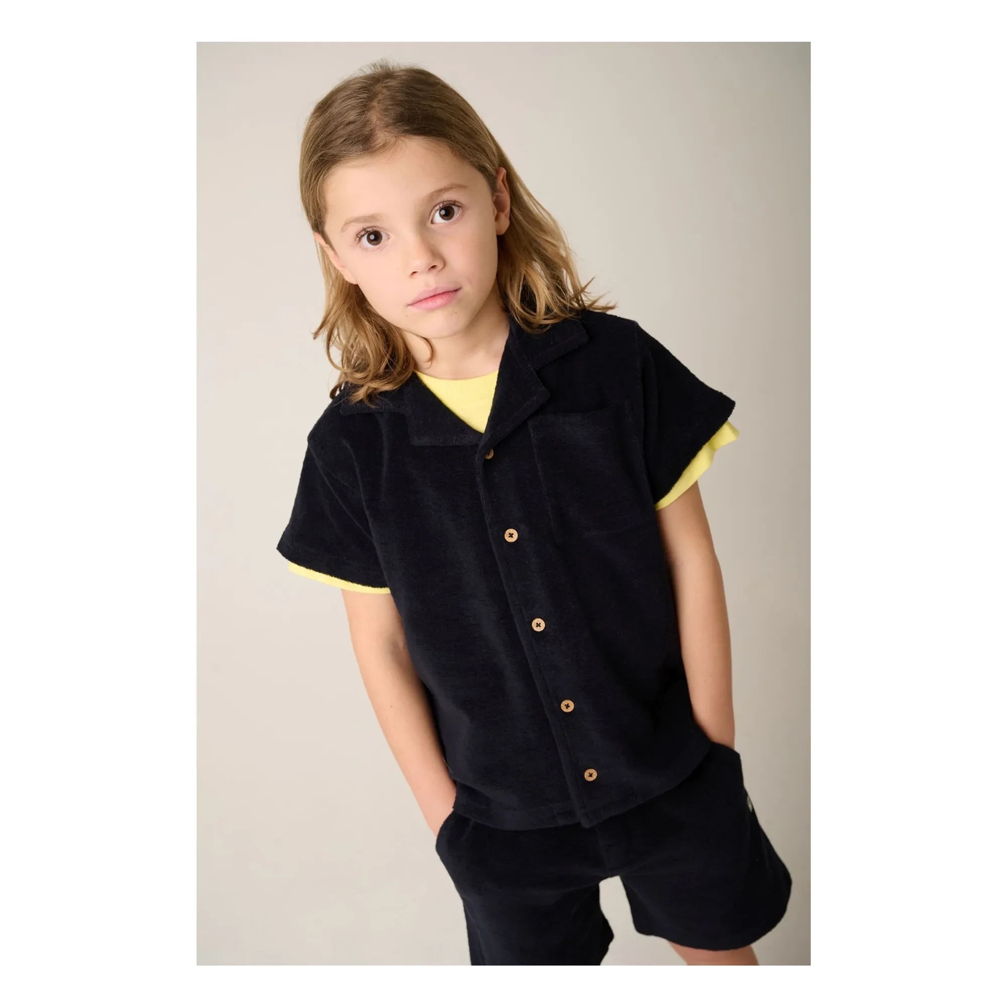 Tumble N'Dry - Coastline Shorts aus Bio-Baumwollfrottee | Dunkelblau