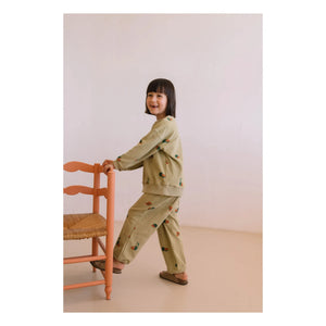 Studio Bohème - Porgy Karpuz Bio-Baumwoll-Frottee-Hose | Khaki