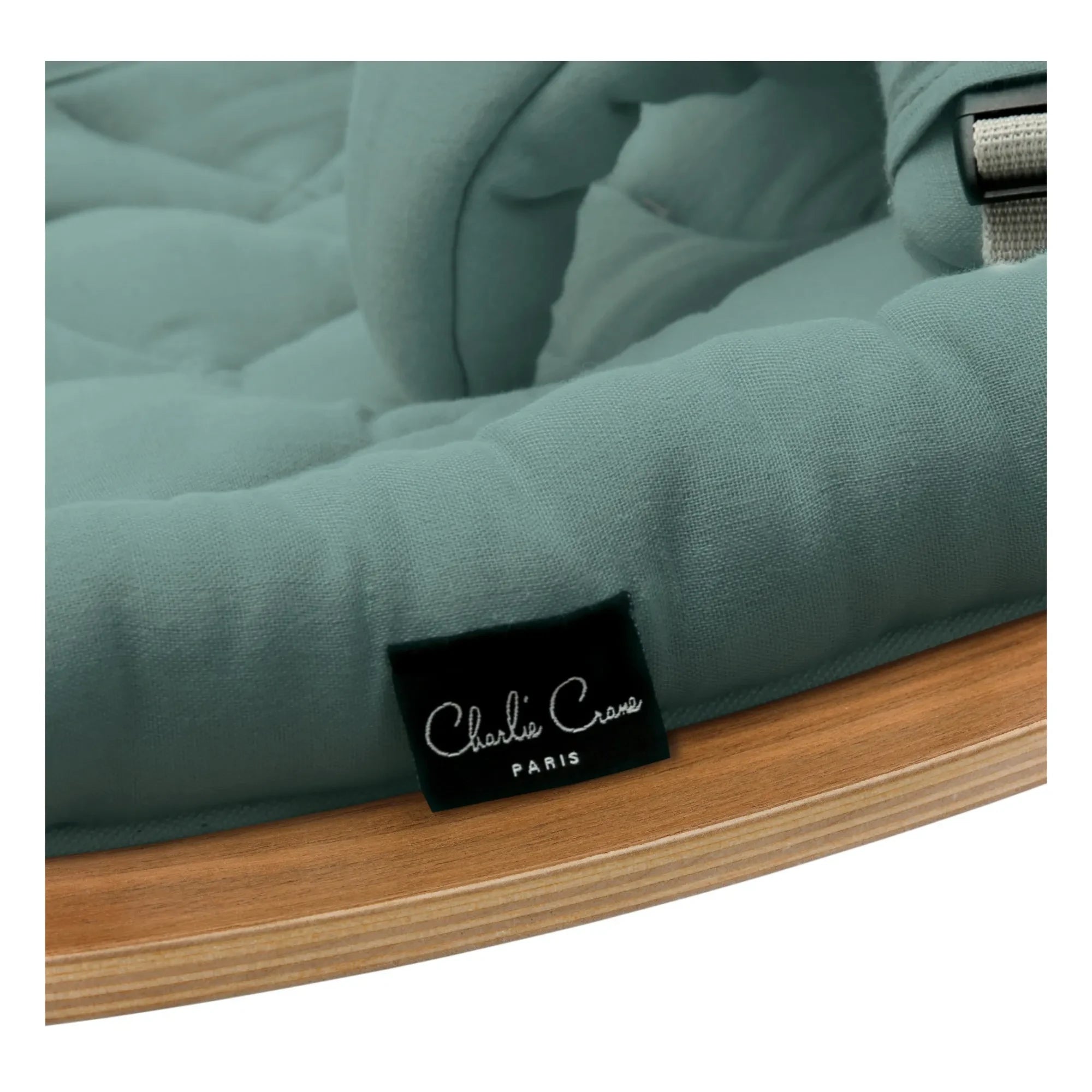 Charlie Crane - Levo Walnuss Babywippe | Storm Blue
