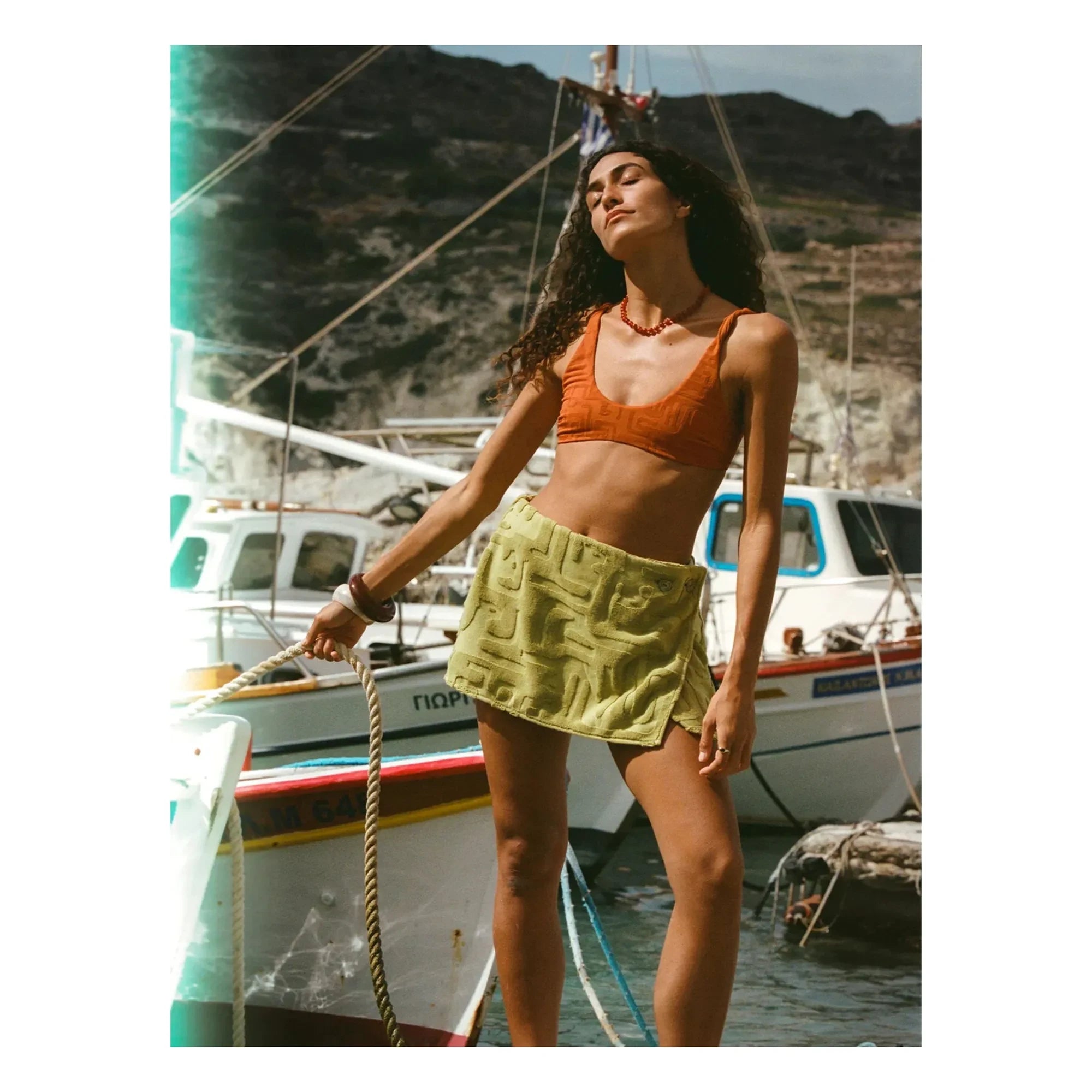 Soleil Soleil - Flo Jersey-Top | Terrakotta