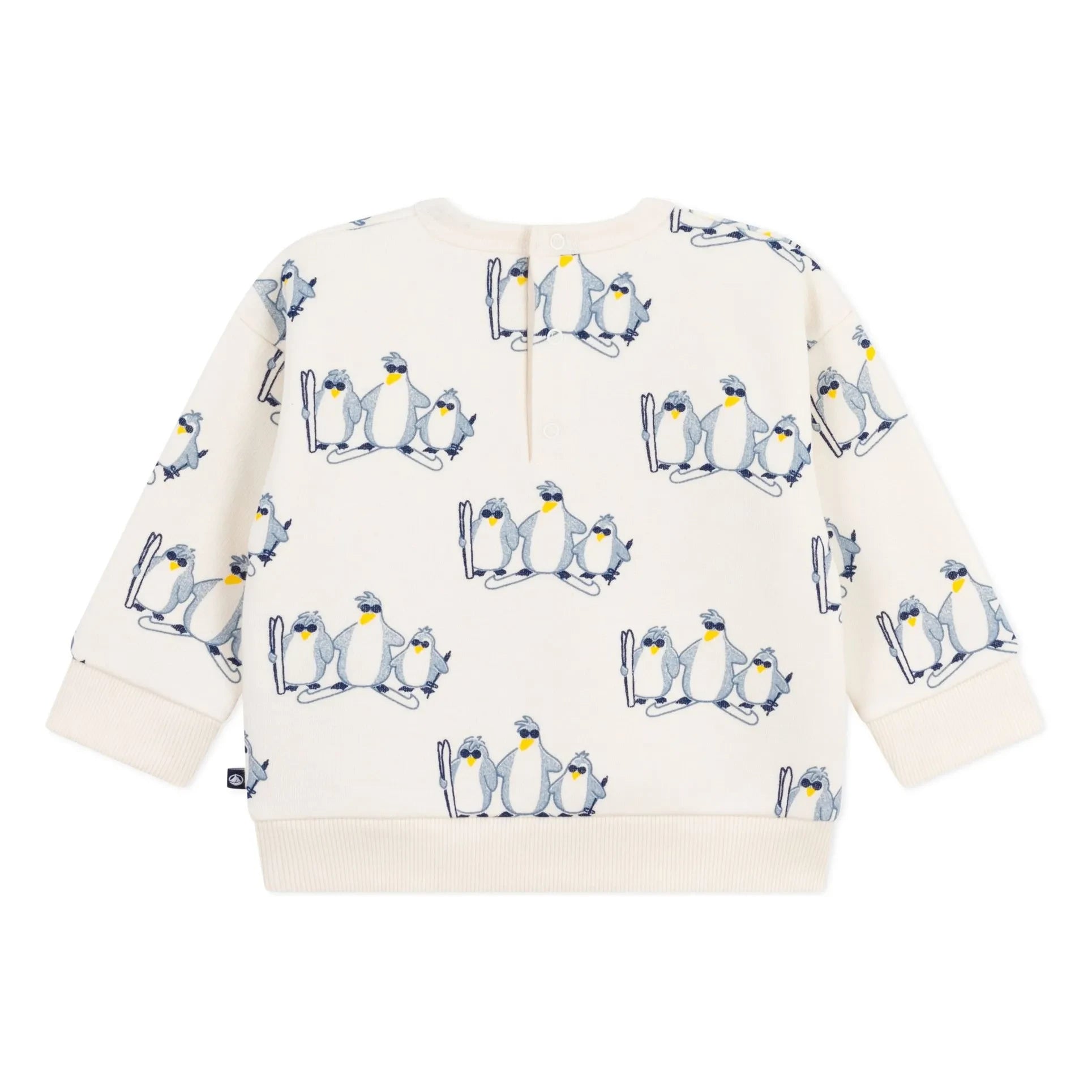 Petit Bateau - Sweatshirt "Penguins As Des Glaces" | Ecru
