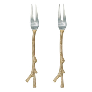 Doing Goods - Austerngabel - 2er Set | Goldbraun