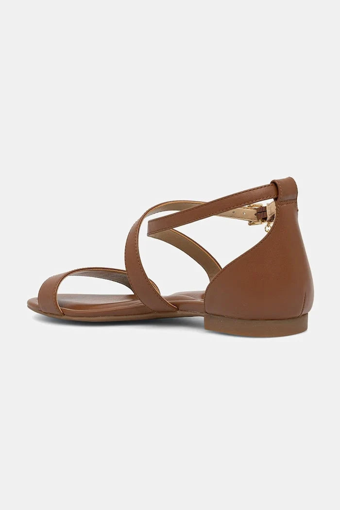 MICHAEL Michael Kors kadın deri düz tabanlı Alexa Flex Flat Sandal