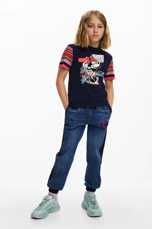 Desigual x Disney Çocuk Pamuklu Tişört