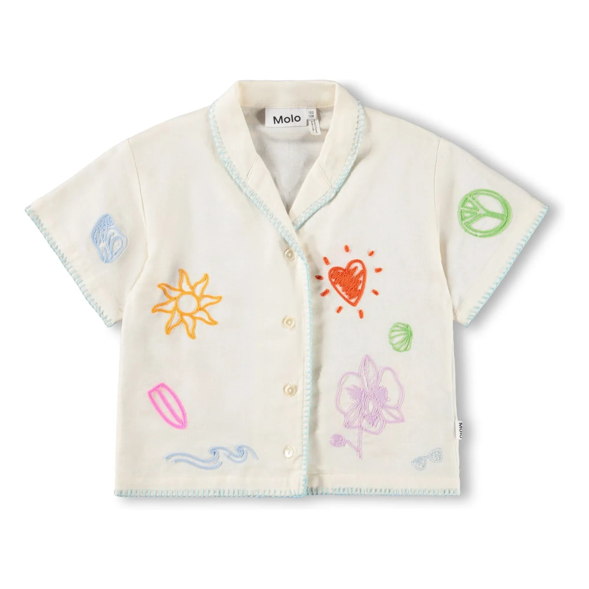 Molo - Rosalle Minis Doodles Hemd | Ecru