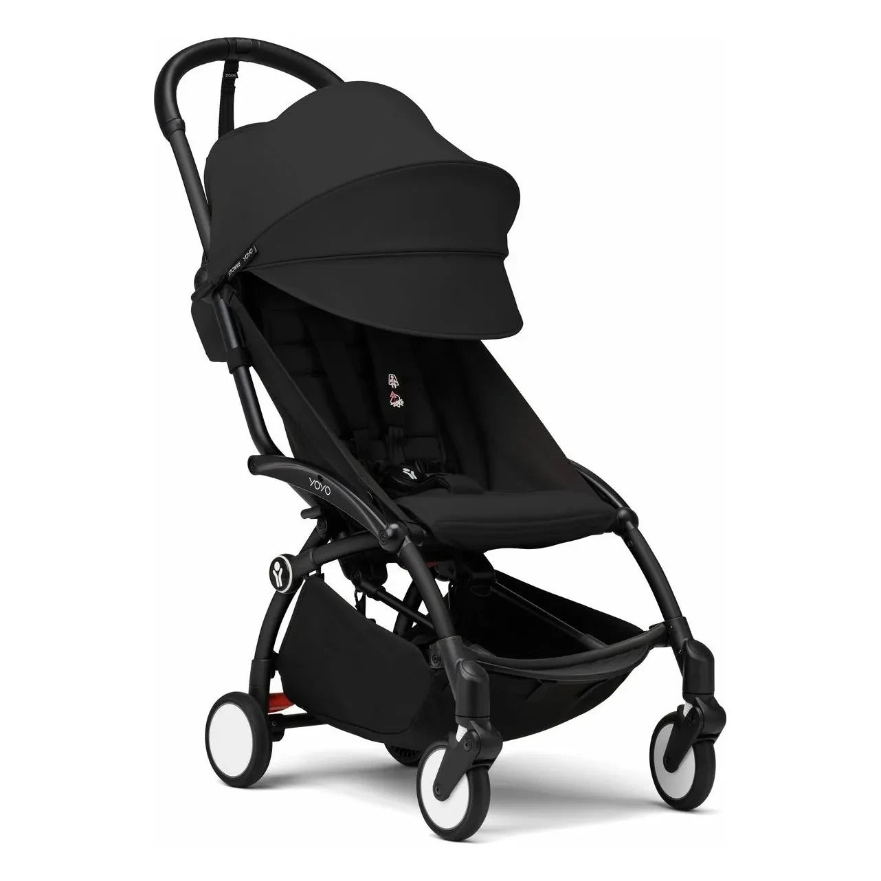 Stokke® - YOYO³ kompletter Kinderwagen 0+ und 6+ Schwarzer Rahmen | Schwarz