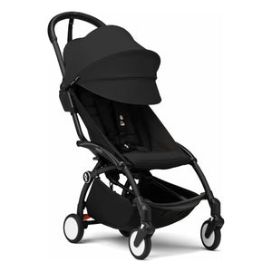 Stokke® - YOYO³ kompletter Kinderwagen 0+ und 6+ Schwarzer Rahmen | Schwarz