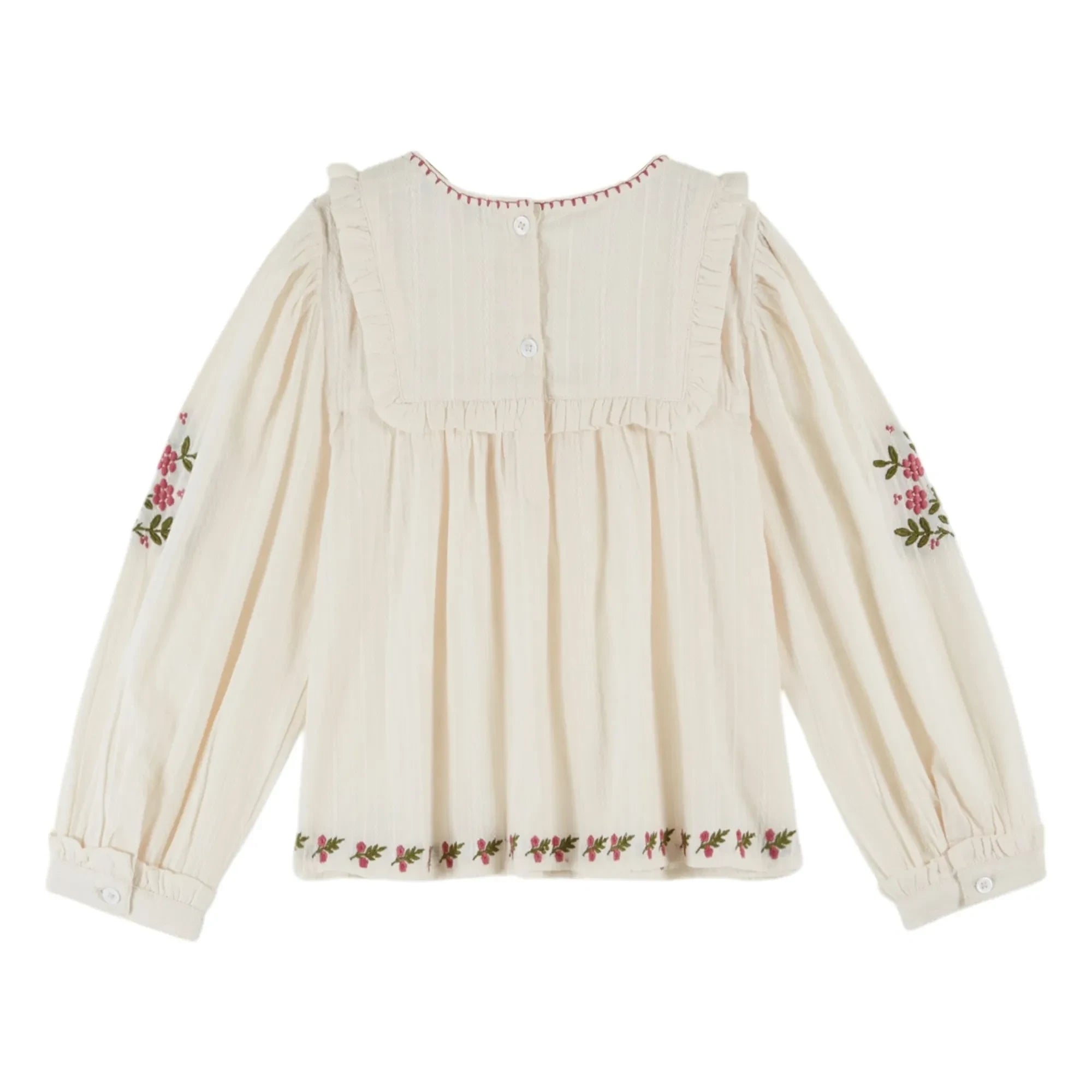 Emile et Ida - Bestickte Bluse | Creme