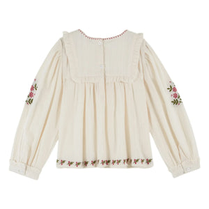 Emile et Ida - Bestickte Bluse | Creme