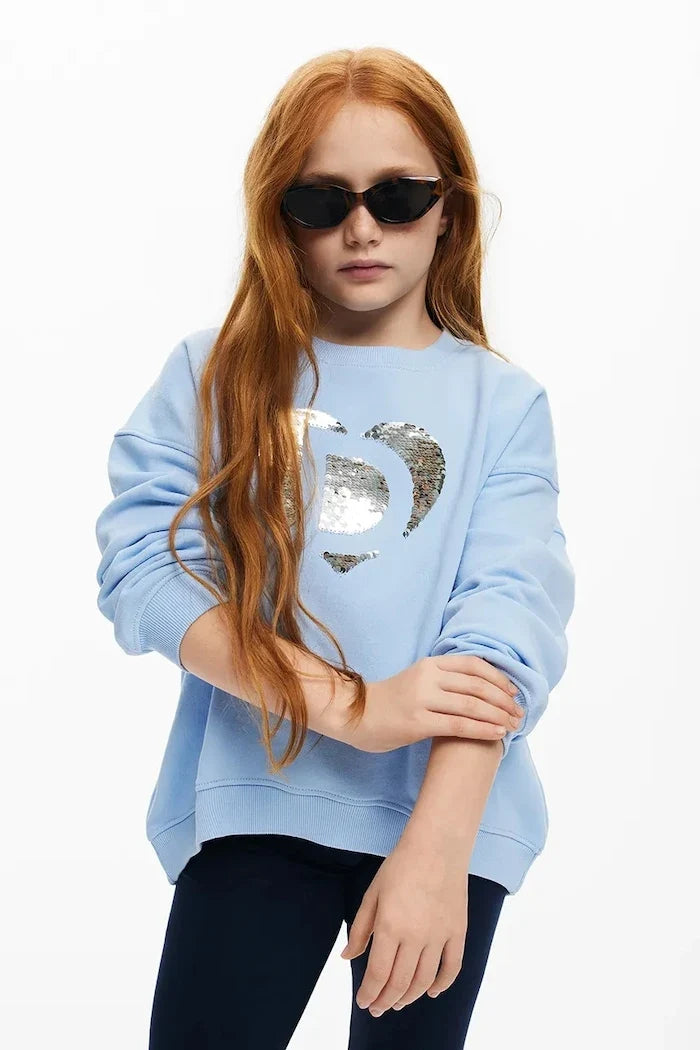 Desigual Çocuk Pamuklu Sweatshirt