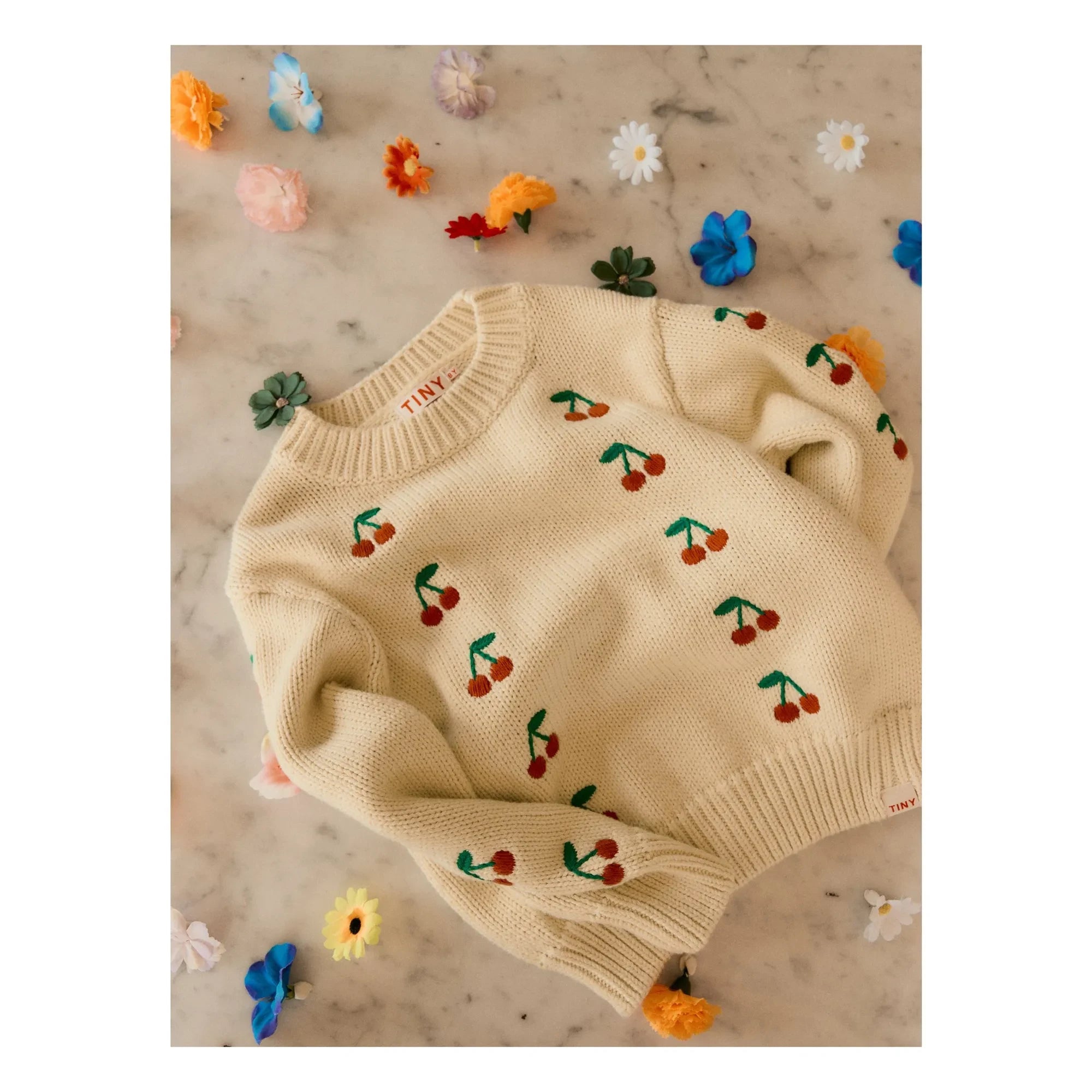 Tinycottons - Cherry Pullover | Blassgelb