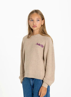Smallable Kid - Shelly Pocket Kiss Wolle Pullover | Creme
