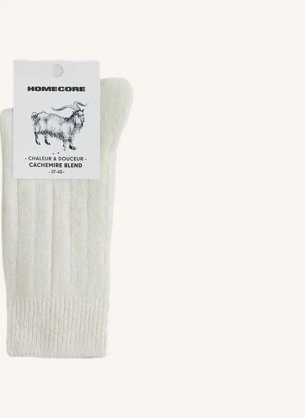 Homecore - Kaschmir Socken | Creme