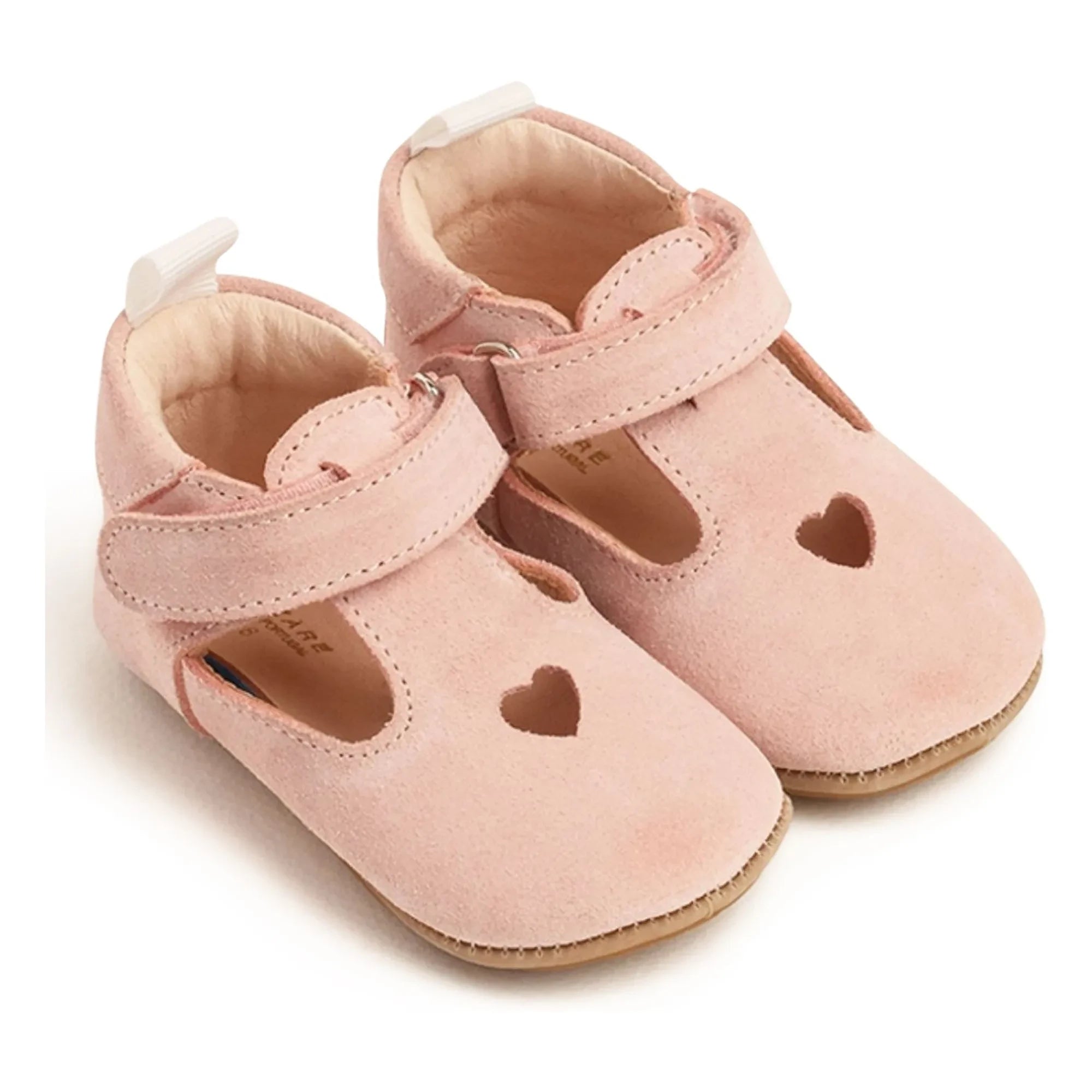 Lazare - Scratch Slipper Solveig Heart Suede | Puderrosa