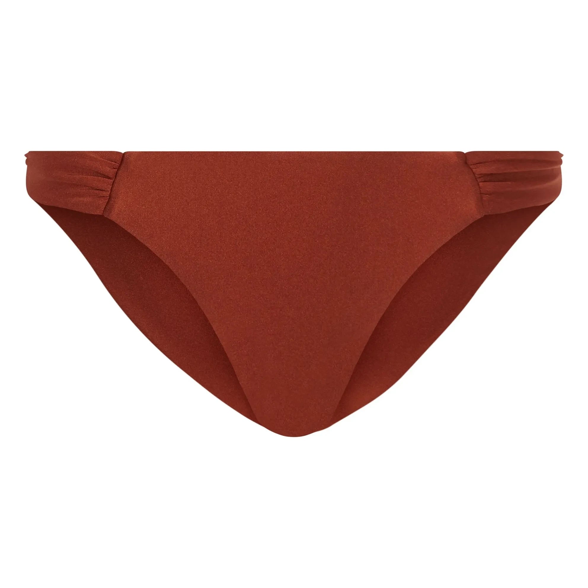 Alma Deia – Lena Slip-Badeanzug mit tiefem Beinausschnitt | Terrakotta