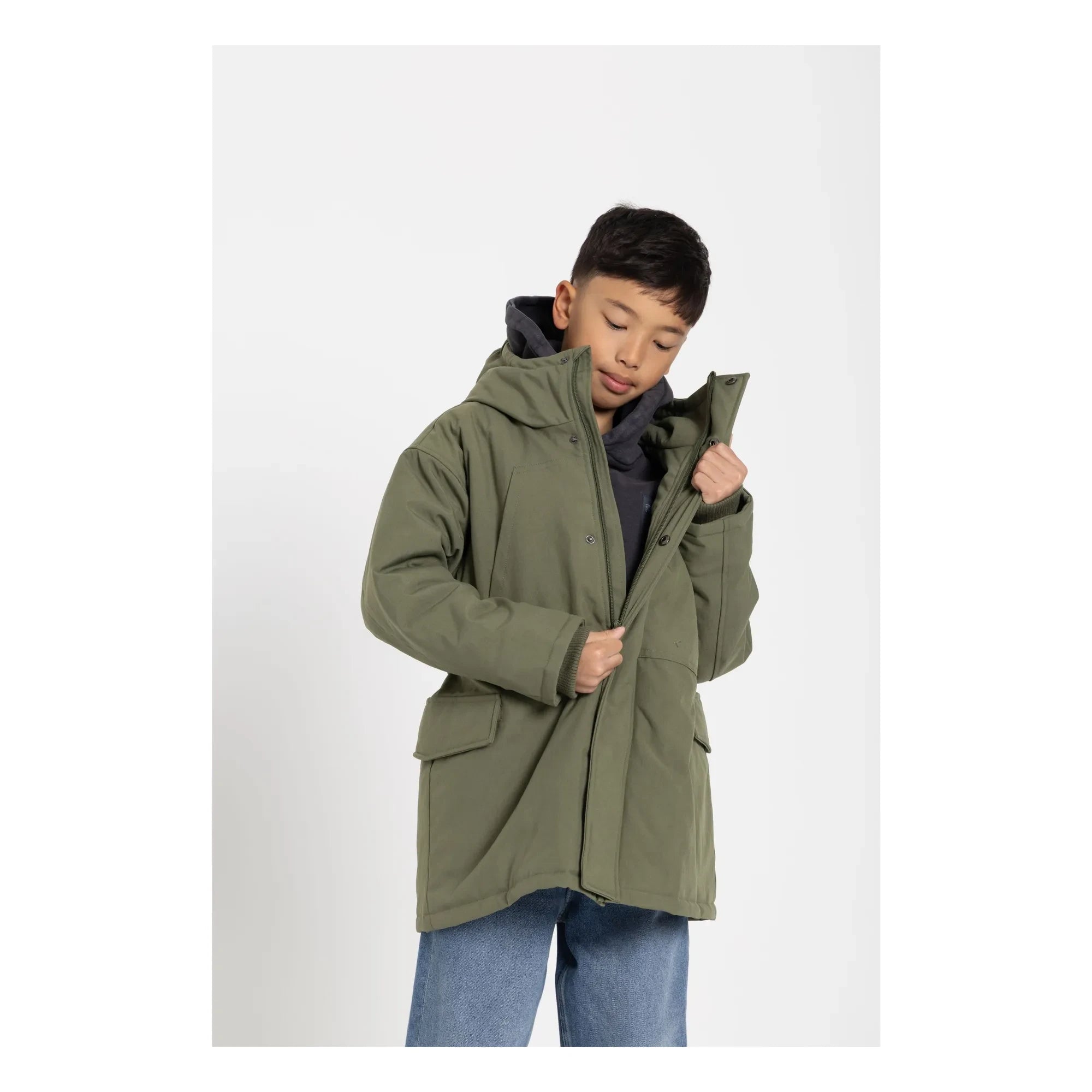 Kinderleicht - Oden Steppgefütterter Parka | Khaki