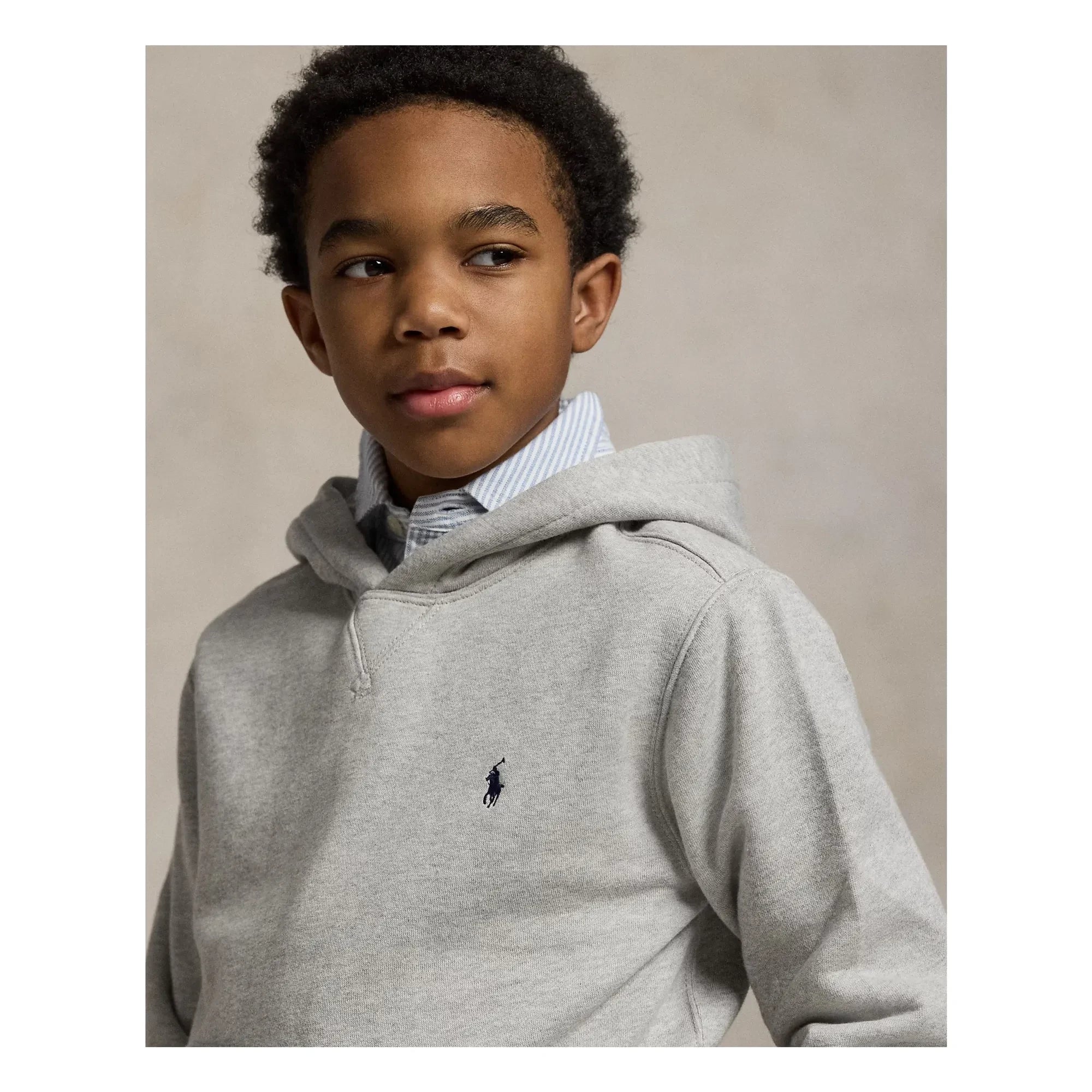 Ralph Lauren – Kapuzenpullover mit Logo | Grau
