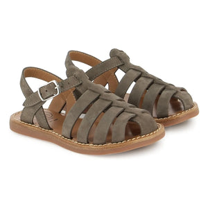Pom d'Api - Sandalen Beach-Stitch Dad Nubuk | Khaki