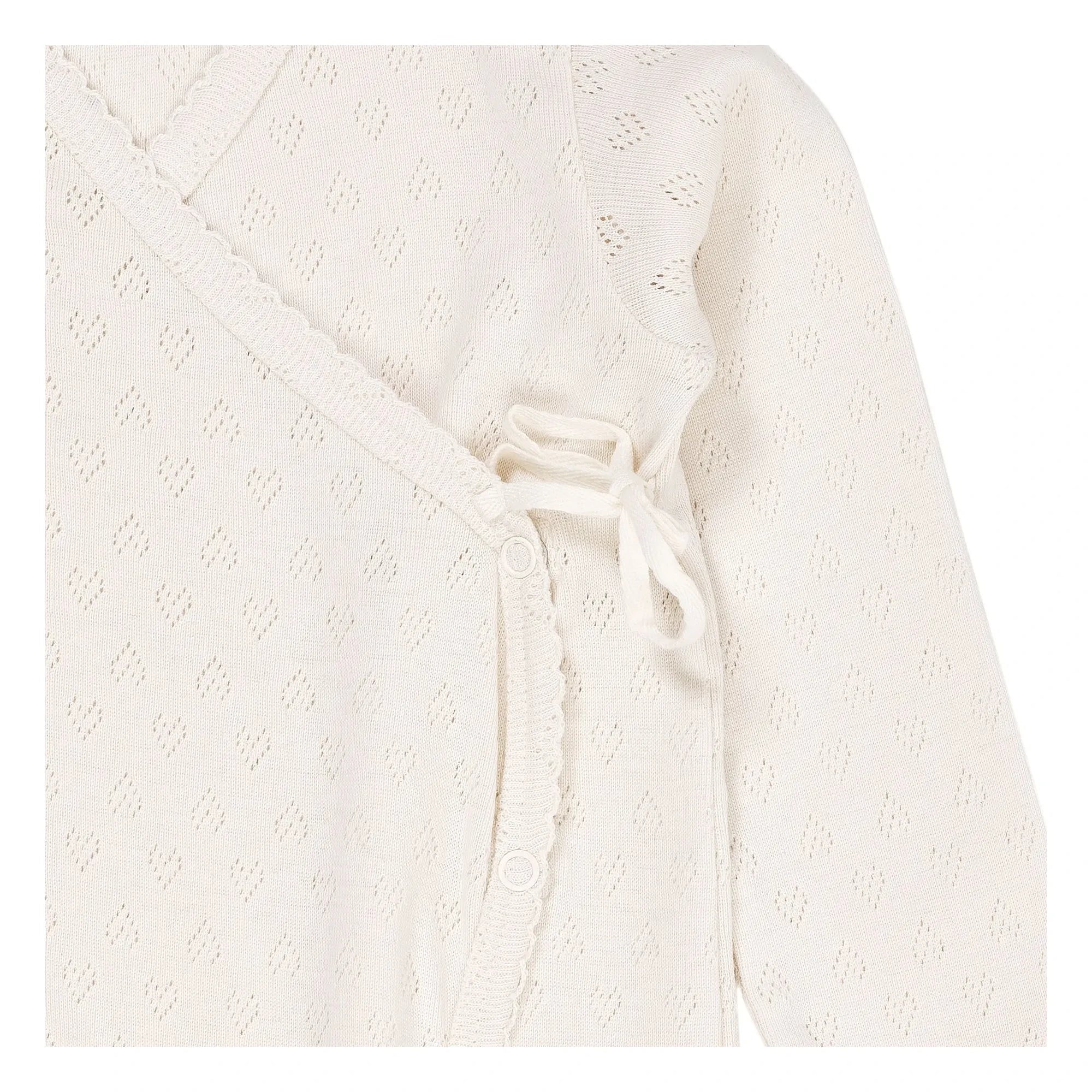 Copenhagen Colors - Pyjama aus Bio-Baumwolle Pointelle | Creme