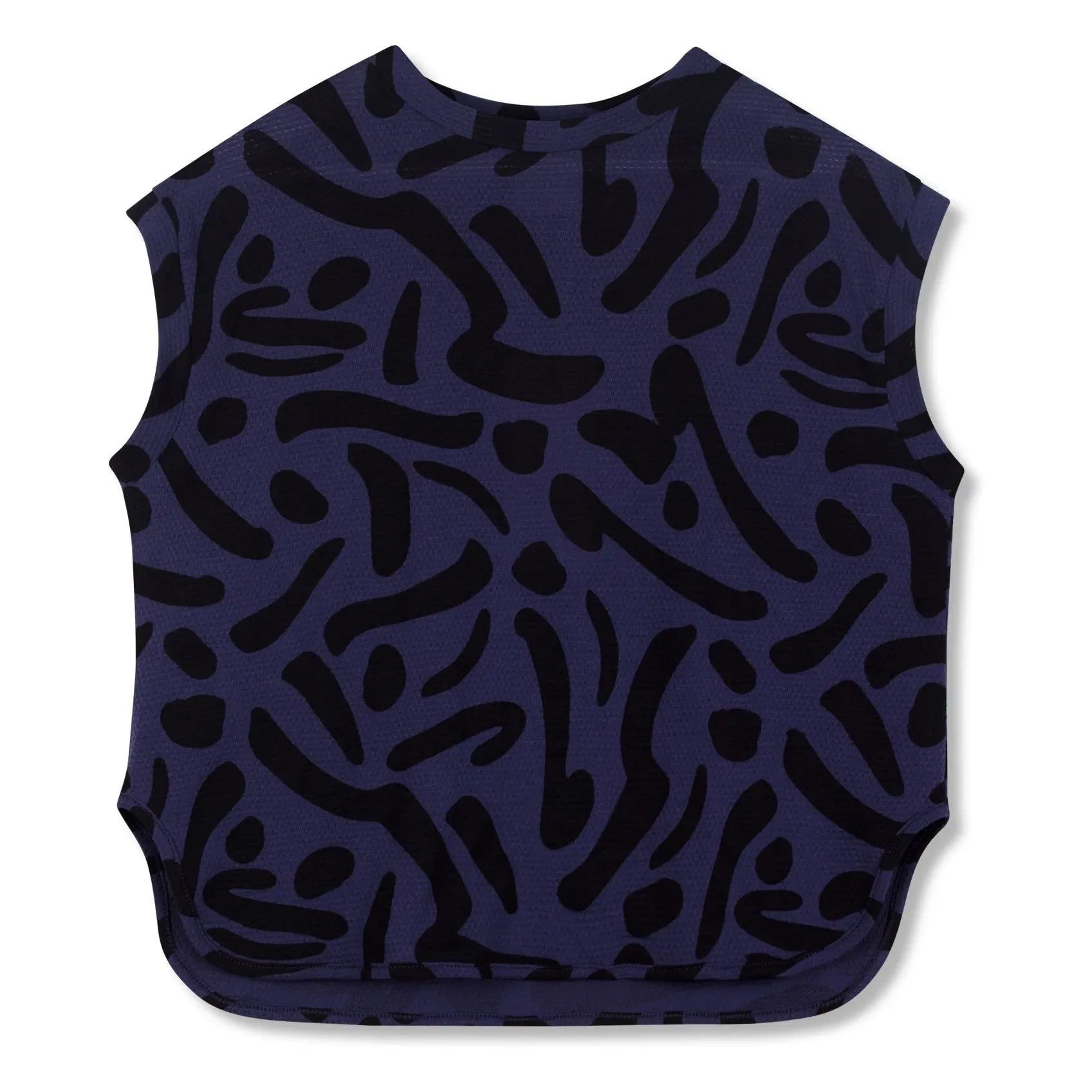 Wynken - Ärmelloses Sweatshirt aus Bio-Baumwolle | Marineblau