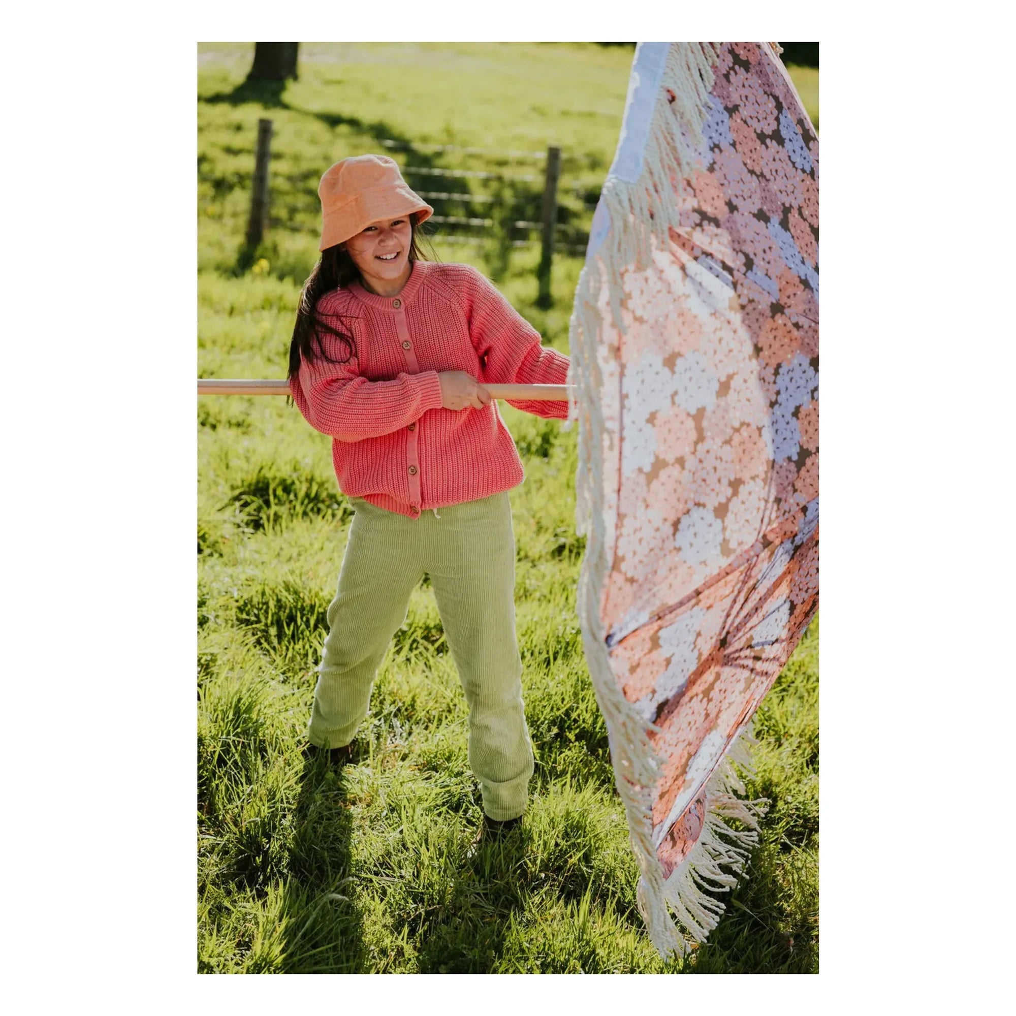 Yuki – Bio-Baumwoll-Raglan-Cardigan | Blush