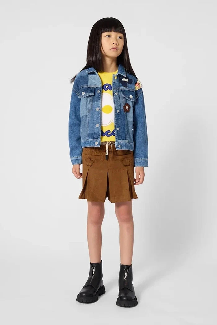 MARC JACOBS çocuklar için pamuklu kot ceket
