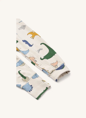 Liewood - Pyjama Birk Dinosaurier Bio-Baumwolle | Sand