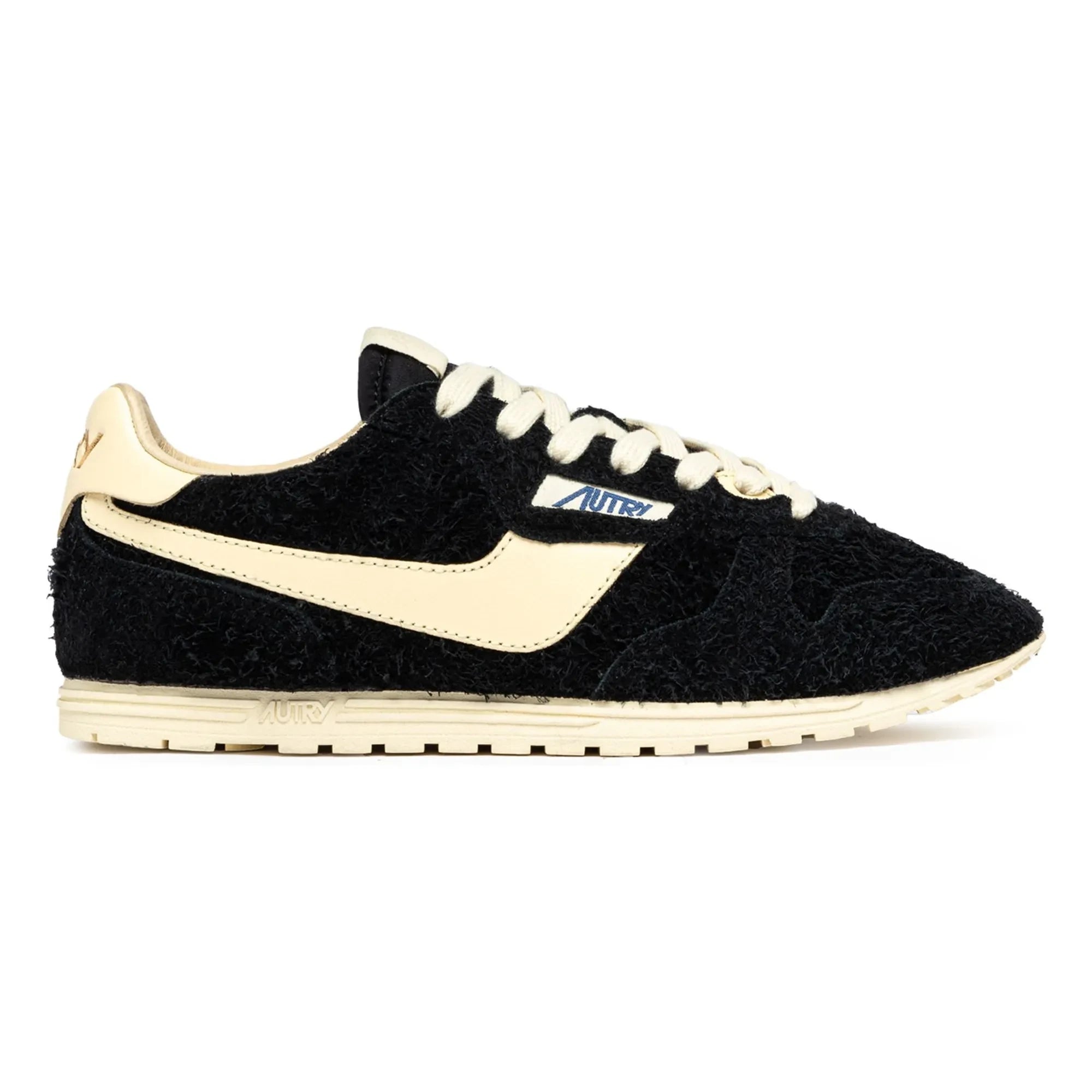 Autry – Windspin Low zweifarbige Sneaker aus Wildleder und Leder | Schwarz