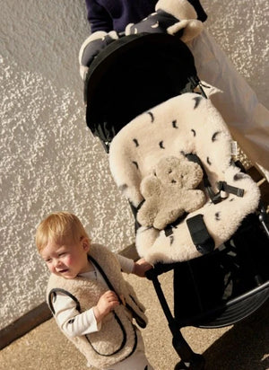 BINIBAMBA - Lammfell für Kinderwagen und Babytragen - Binibamba x Organic Zoo | Moon