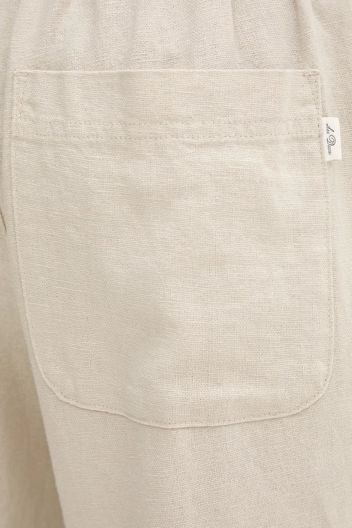 Les Deux erkek keten pantolon