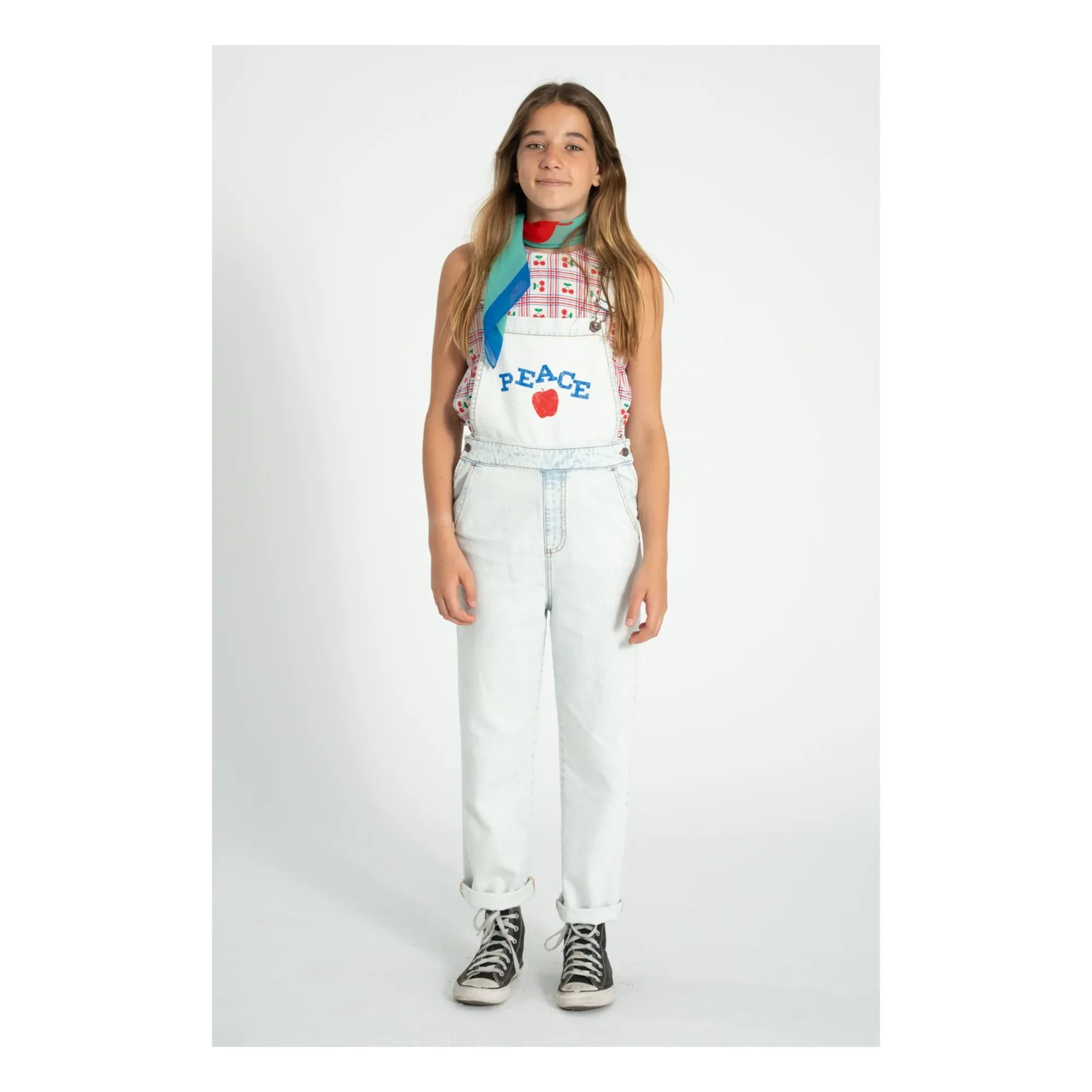 Piupiuchick - Jeans-Latzhosen | Gewaschenes Blau