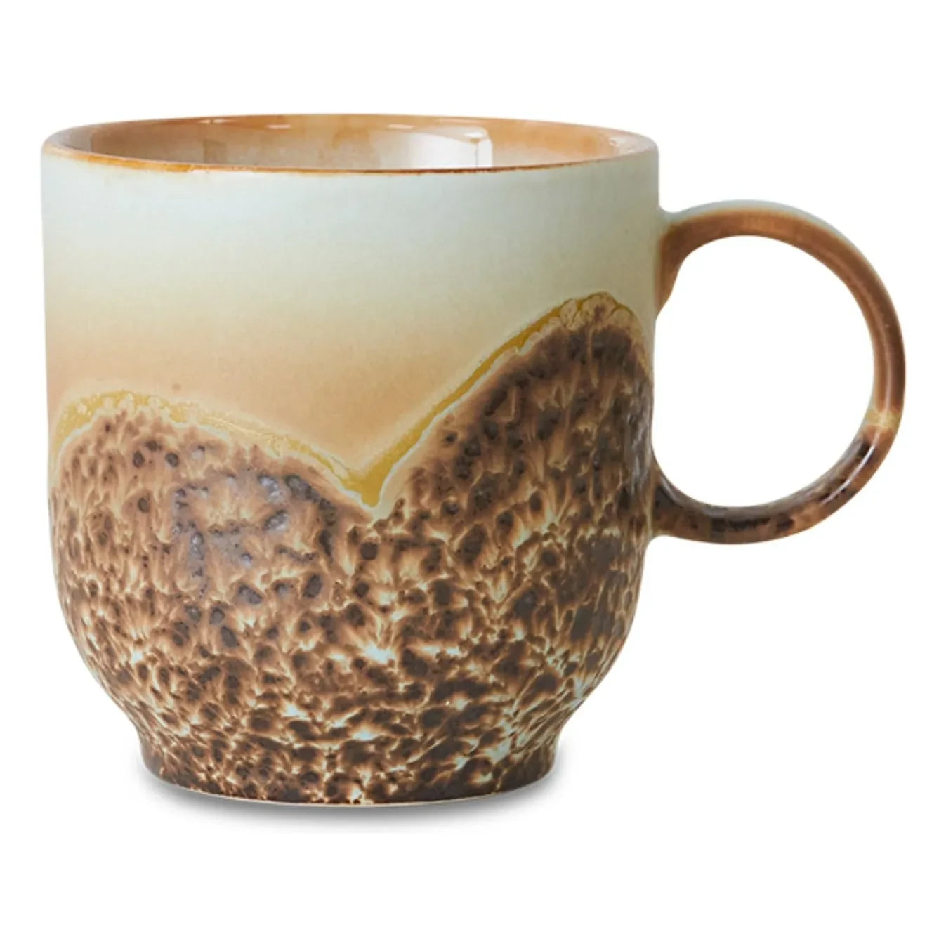 HKliving - Kaffeetasse aus Steingut | Braun