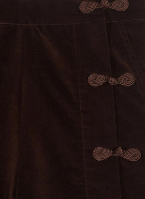 Maria de la Orden - Silene Baumwolle Bermuda Shorts | Schokolade