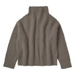 FUB - Gerippter Pullover aus Wollmischung - Damenkollektion | Beige