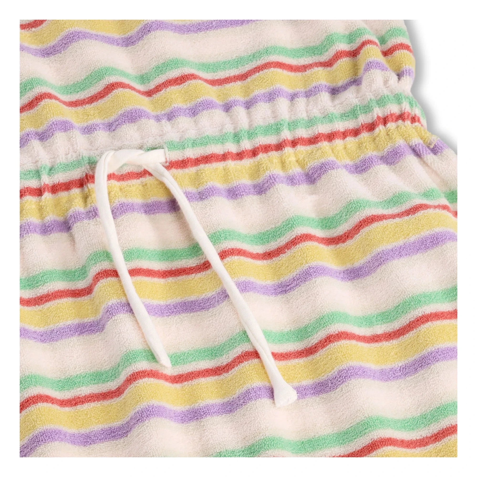 Molo - Cherish Gestreiftes Kleid aus Bio-Baumwolle | Ecru