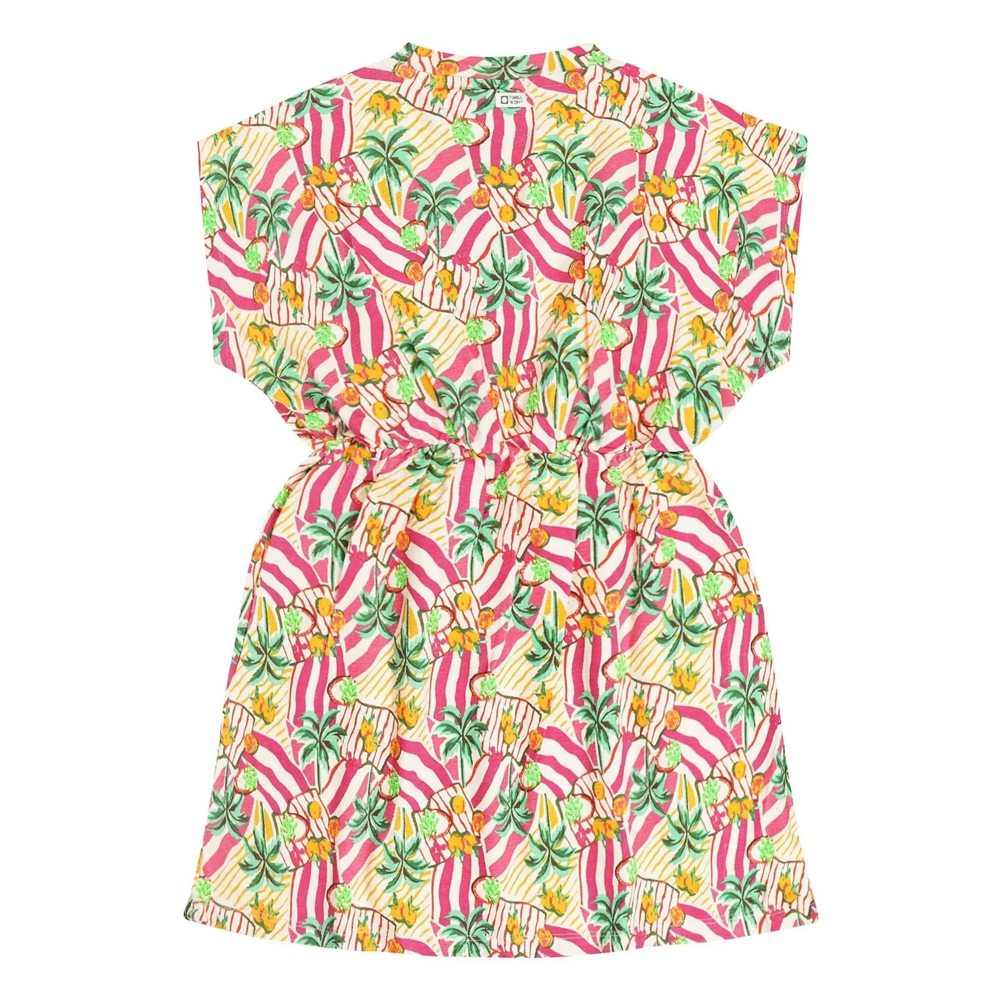 Tumble N'Dry - Marilia Palm Kleid Bio-Baumwolle | Rosa