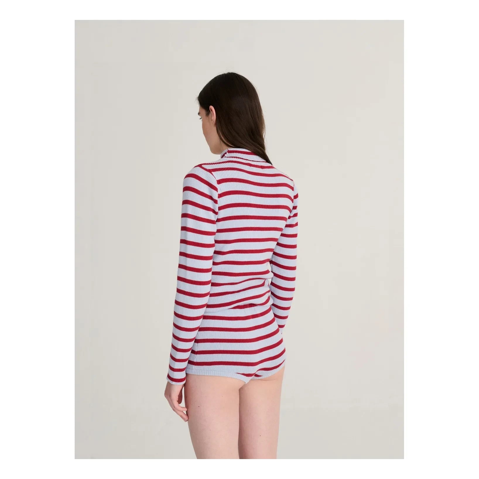 Bobo Choses – Gestreifter Pullover aus Bio-Baumwolle und Merinowolle | Hellblau
