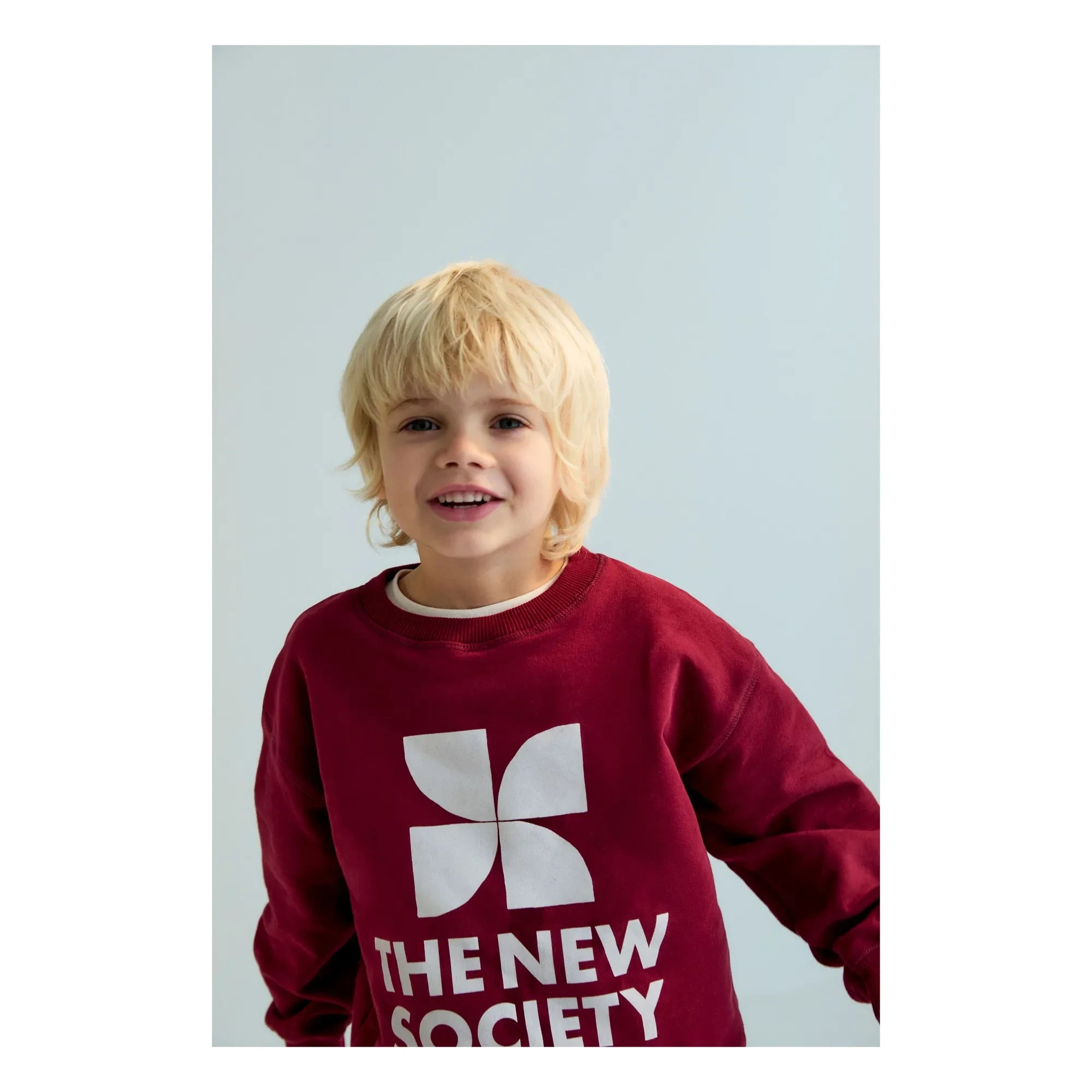 the new society - Sweatshirt Logo | Bordeaux