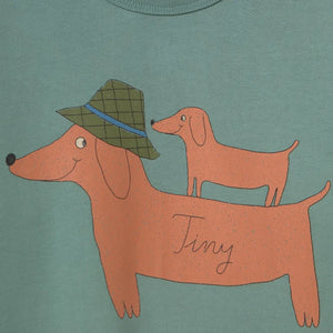 Tinycottons – Hunde-Sweatshirt aus Bio-Baumwolle | Green Water