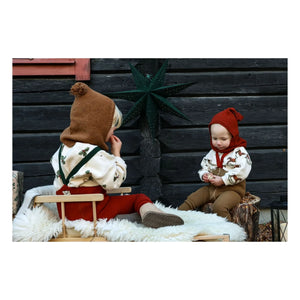 Silly Silas - Weihnachts-Strumpfhose aus Bio-Baumwolle | Olivgrün