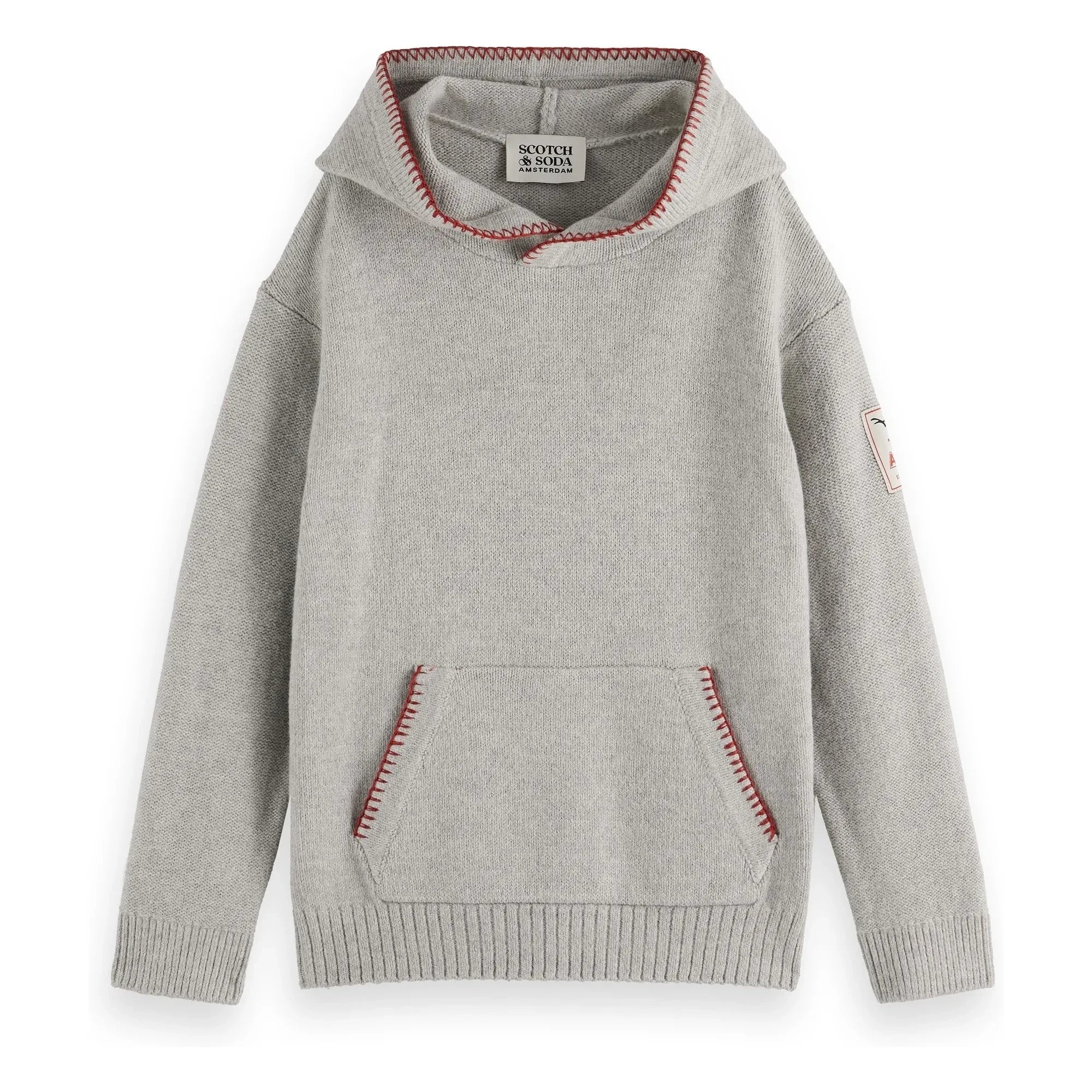 Scotch & Soda - Besticktes Sweat Mesh | Grau