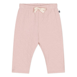 Petit Bateau - Gesteppte Hose aus Bio-Baumwolle mit Füßen | Staubrosa