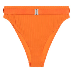Icone - Sergio High-Waist-Ripp-Jersey-Hose | Orange