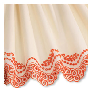 Molo - Clementine Bio-Baumwollkleid mit Rüschen | Gebrochenes Weiß