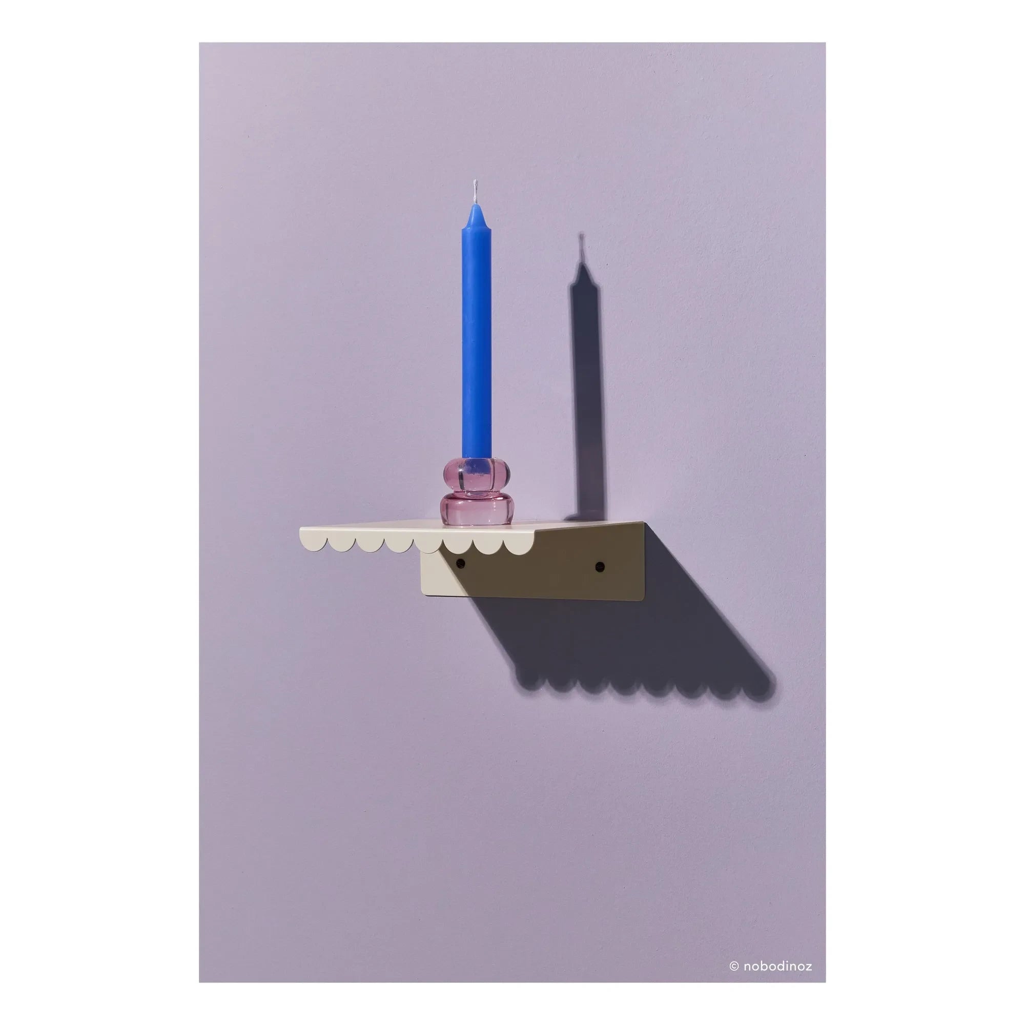 Nobodinoz - Vibes Wandregal 20x16 cm | Elfenbein